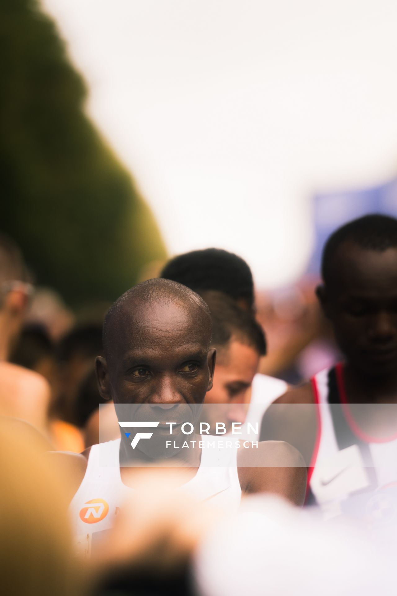 Eliud Kipchoge (KEN/Kenya) kurz vor dem Start am 24.09.2023 beim Berlin Marathon in Berlin