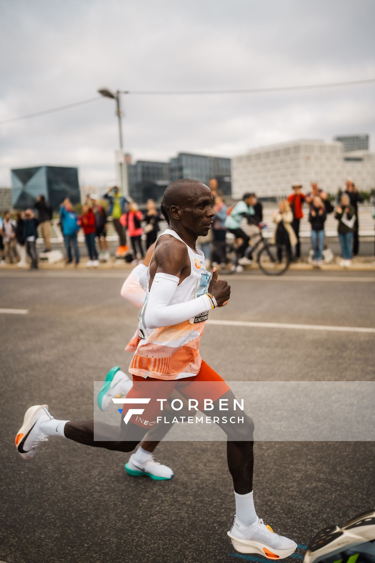 Eliud Kipchoge (KEN/Kenya) am 24.09.2023 beim Berlin Marathon in Berlin