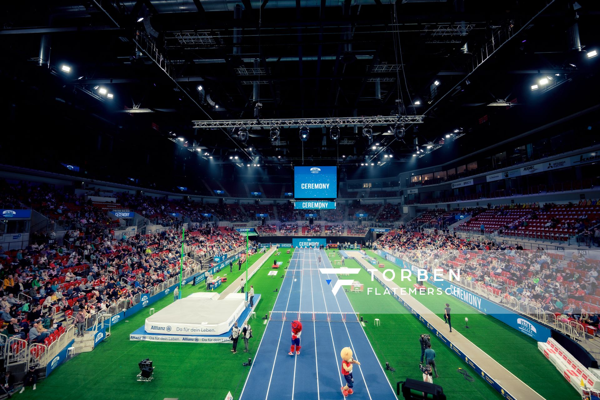 Der PSD Bank Dome beim 4. ISTAF INDOOR Düsseldorf am 04.02.2024 im PSD Bank Dome in Düsseldorf