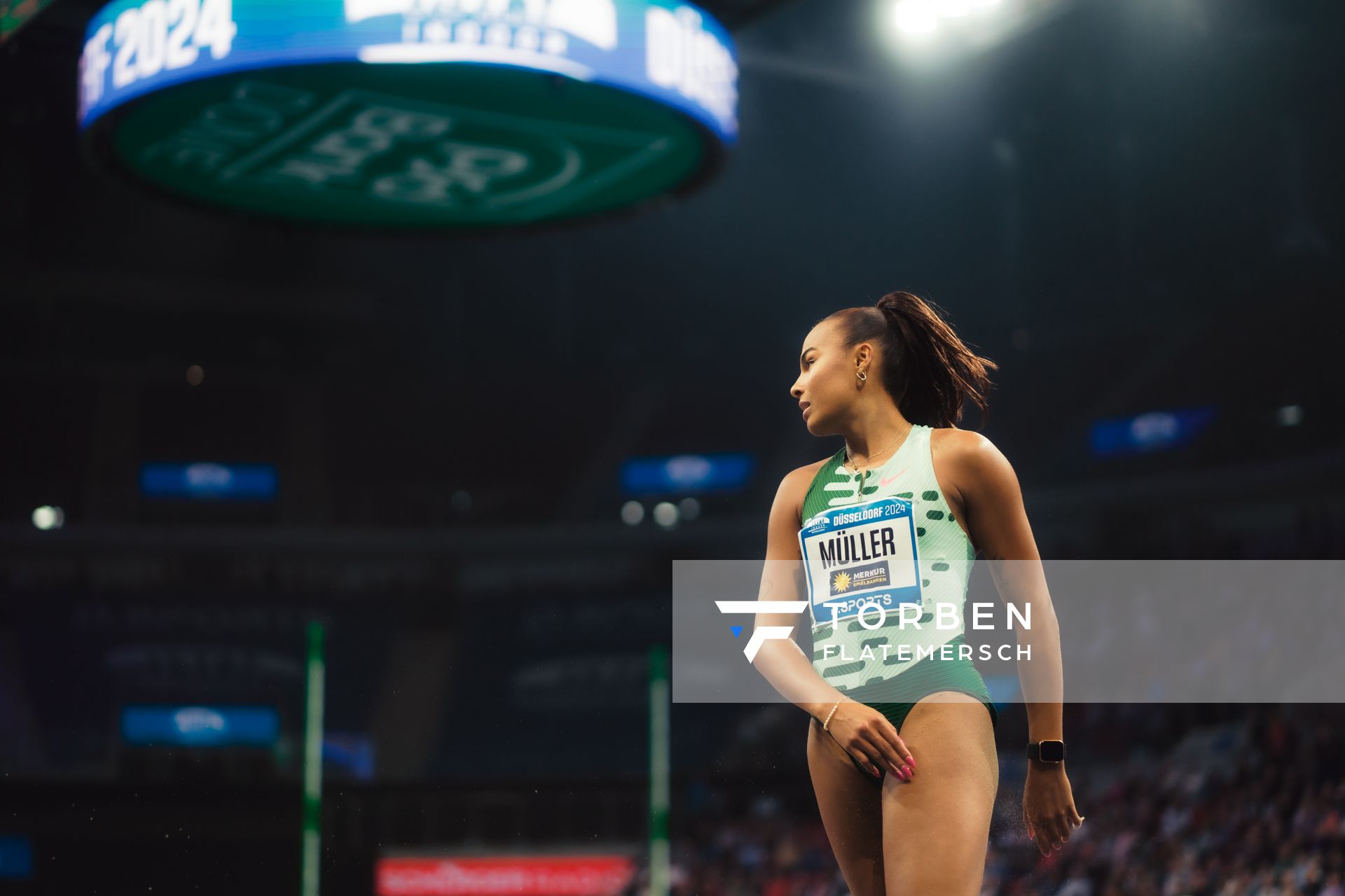 Laura Raquel Müller (GER/Unterländer LG) beim 4. ISTAF INDOOR Düsseldorf am 04.02.2024 im PSD Bank Dome in Düsseldorf