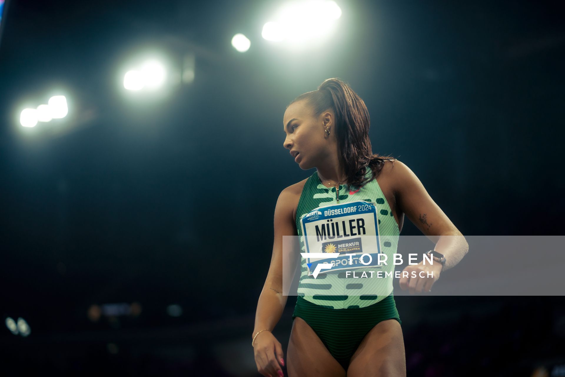 Laura Raquel Müller (GER/Unterländer LG) beim 4. ISTAF INDOOR Düsseldorf am 04.02.2024 im PSD Bank Dome in Düsseldorf