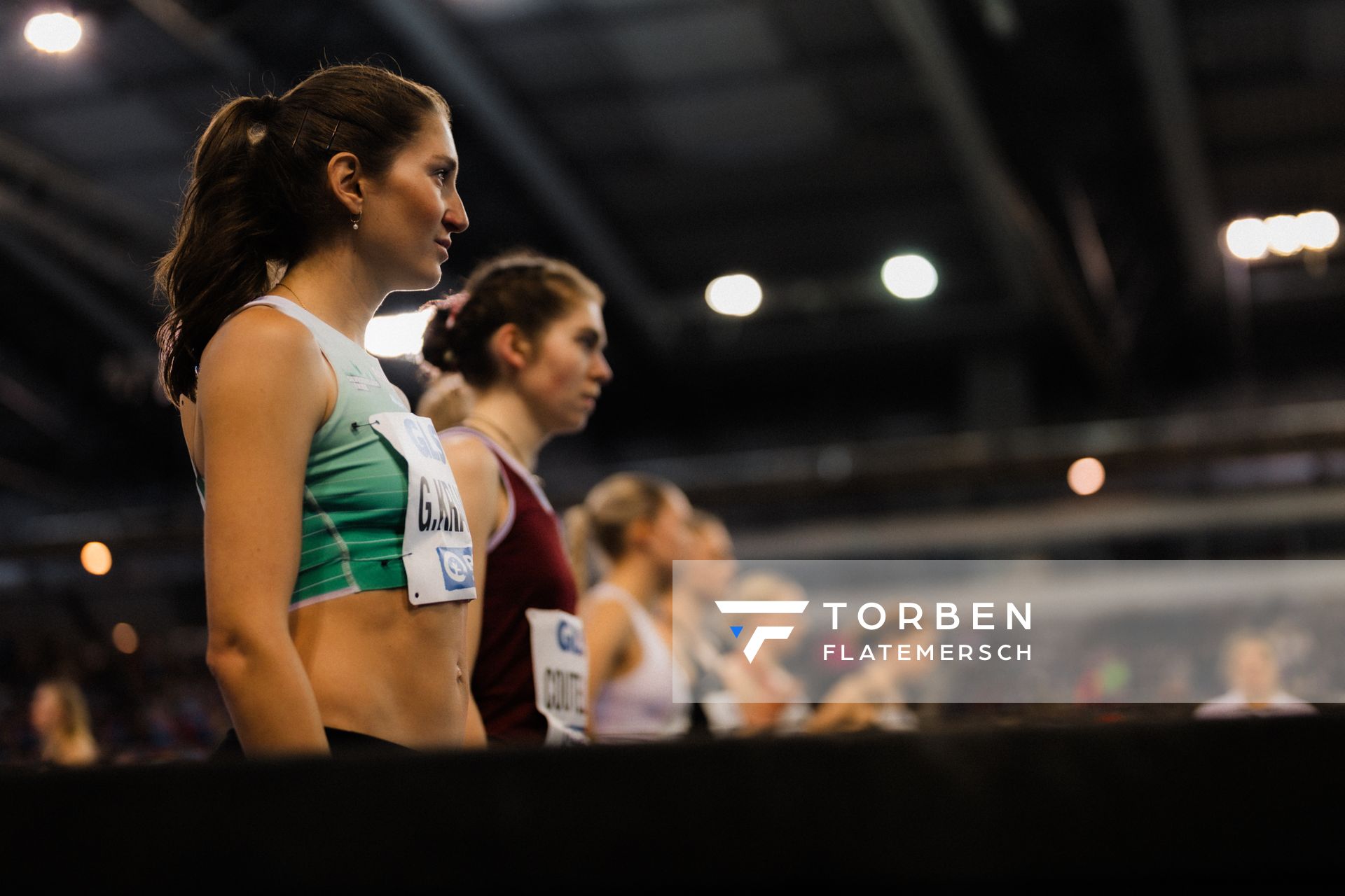 Gesa Felicitas Krause (Silvesterlauf Trier) am 17.02.2024 während den 71. Deutschen Leichtathletik-Hallenmeisterschaften in der QUARTERBACK Immobilien ARENA in Leipzig