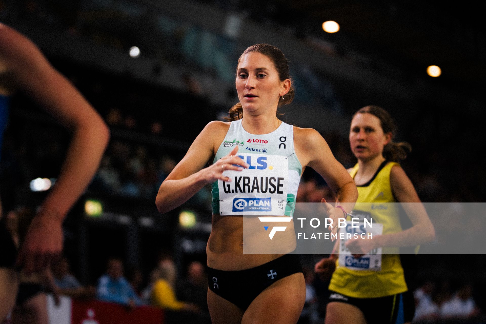 Gesa Felicitas Krause (Silvesterlauf Trier) am 17.02.2024 während den 71. Deutschen Leichtathletik-Hallenmeisterschaften in der QUARTERBACK Immobilien ARENA in Leipzig