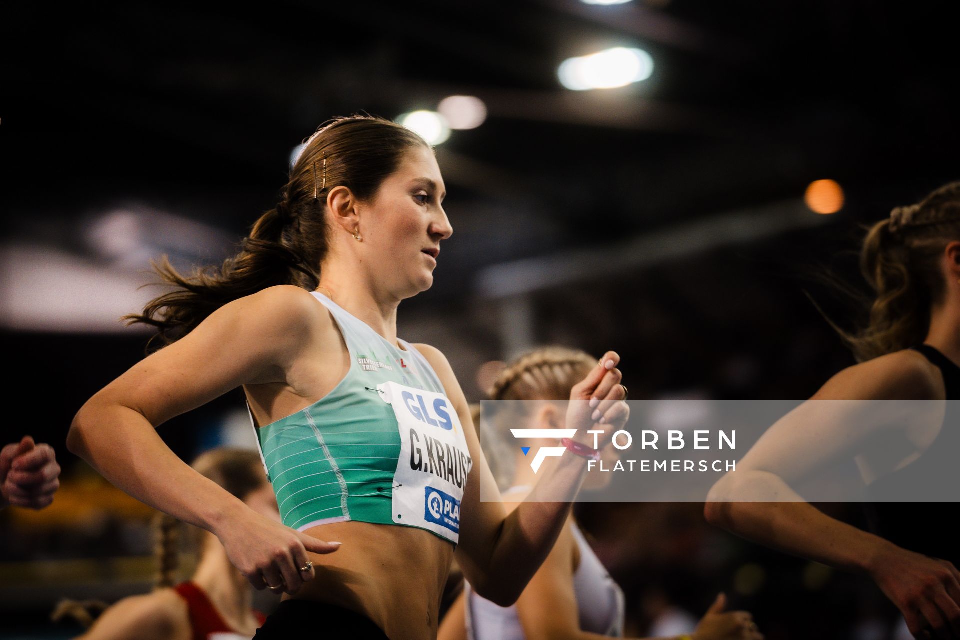 Gesa Felicitas Krause (Silvesterlauf Trier) am 18.02.2024 während den 71. Deutschen Leichtathletik-Hallenmeisterschaften in der QUARTERBACK Immobilien ARENA in Leipzig