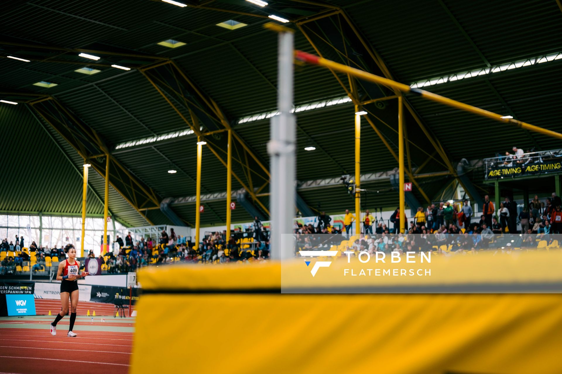 Anna-Elisabeth Ehlers (TSV Bayer 04 Leverkusen) waehrend der 55. Deutsche Jugend-Hallenmeisterschaften U20 am 25.02.2024 in der Helmut-Körnig-Halle in Dortmund