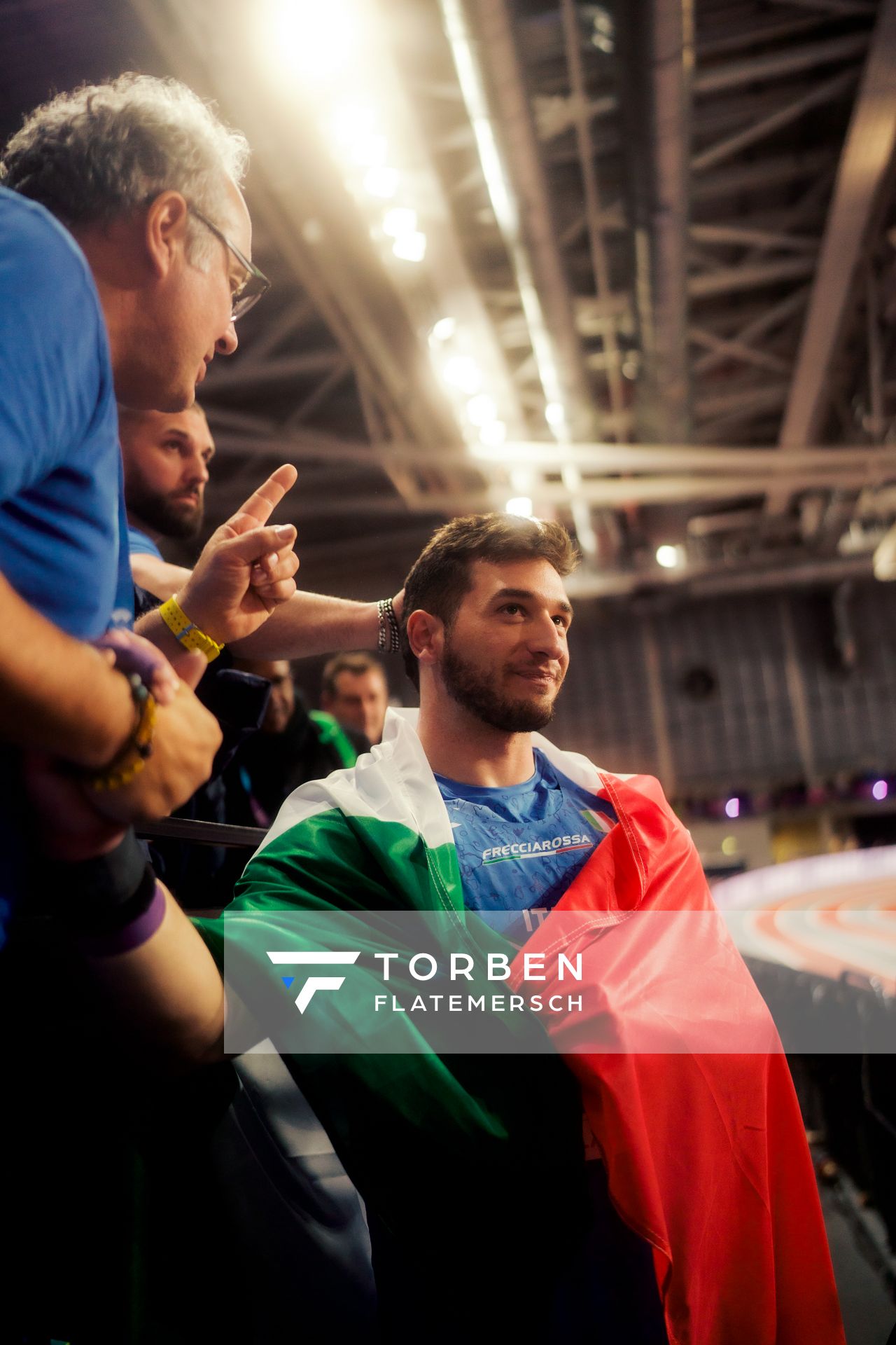 Leonardo Fabbri (ITA/Italy) am 01.03.2024 bei den World Athletics Indoor Championships in Glasgow (Schottland / Vereinigtes Königreich)