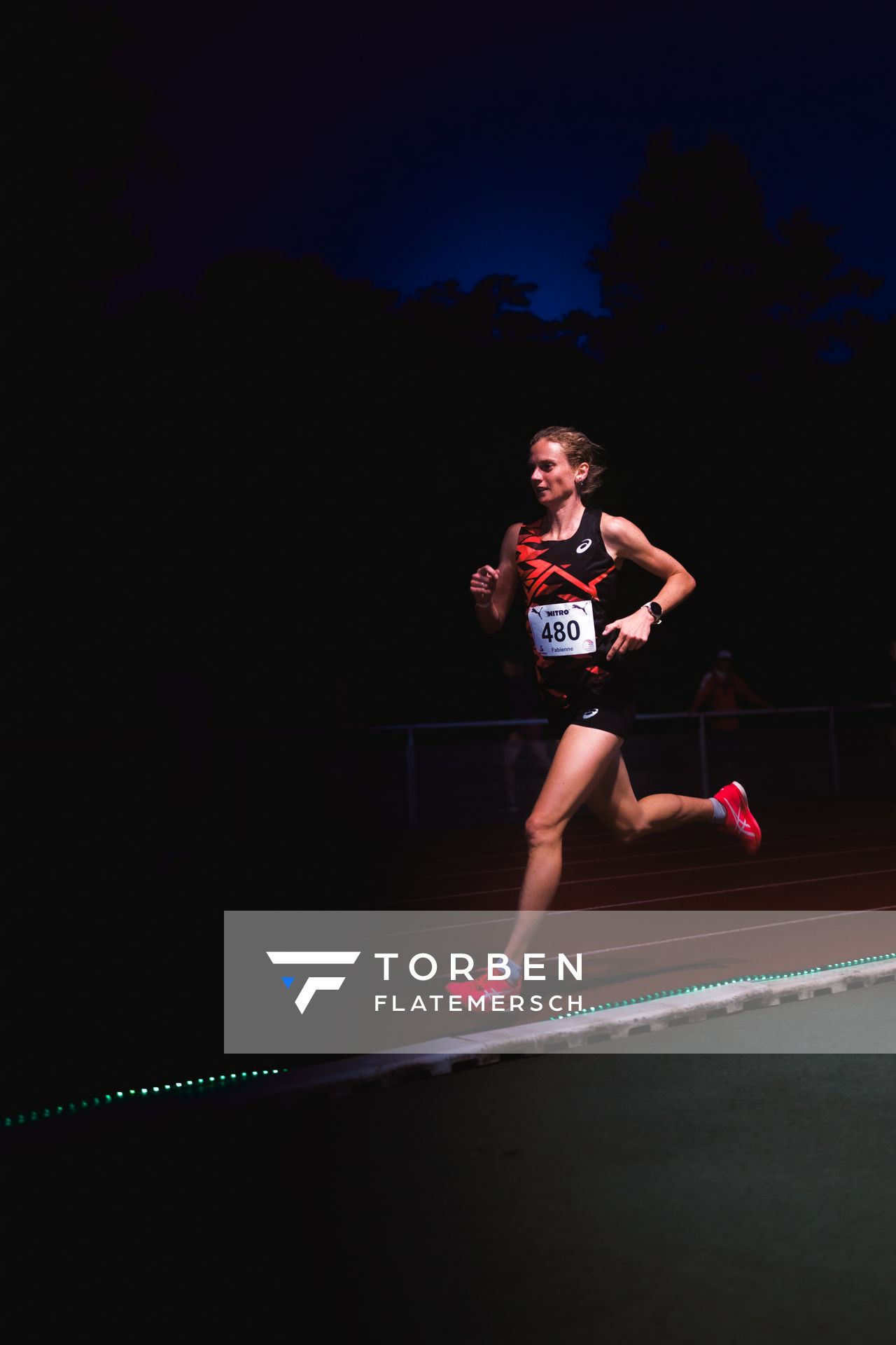 Fabienne Königstein (GER/MTG Mannheim) am 11.05.2024 während der 8. PUMA NITRO Lange Laufnacht im Carl-Kaufmann-Stadion in Karlsruhe