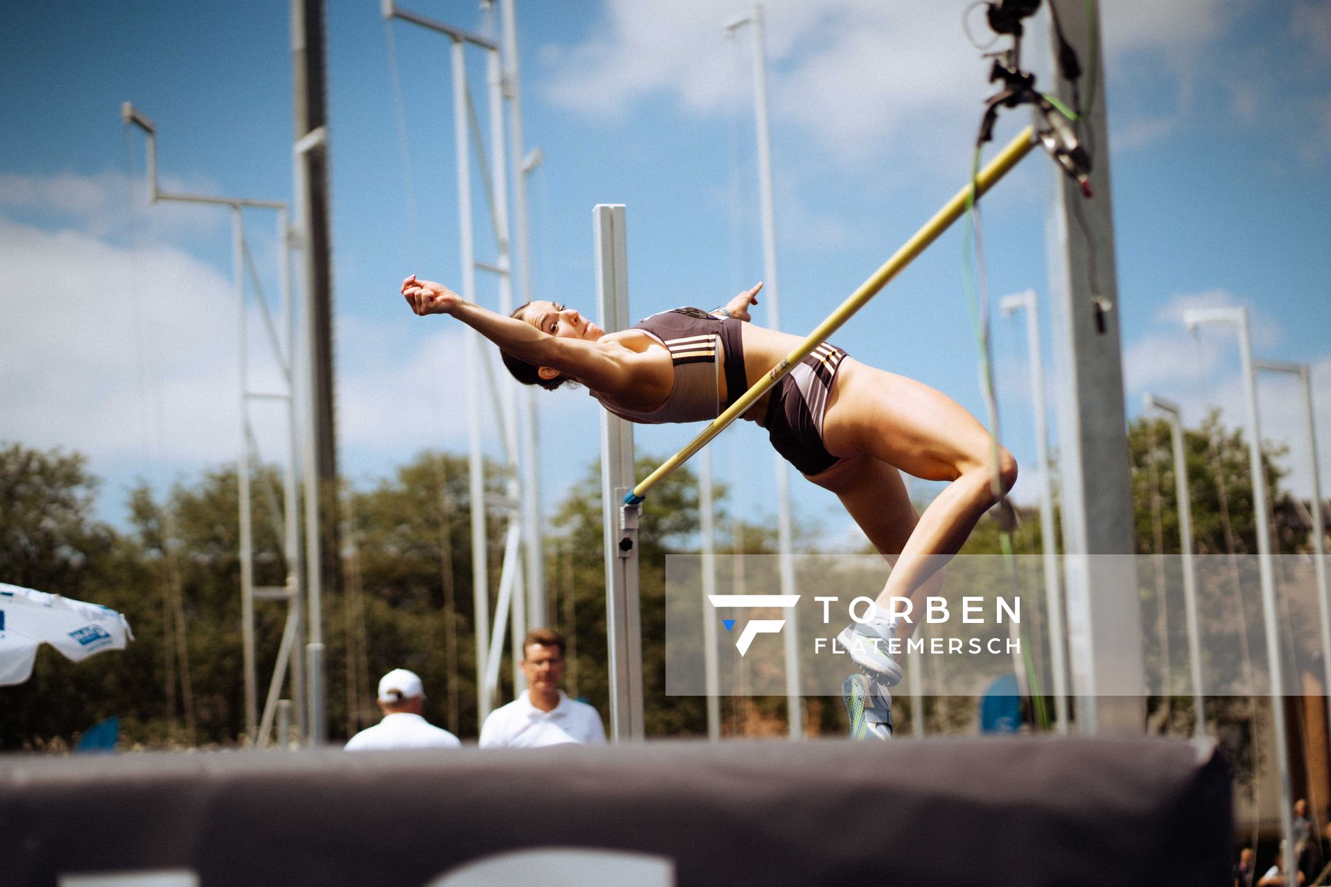 Vanessa Grimm (GER | Königsteiner LV) beim Hochsprung am 22.06.2024 beim Stadtwerke Ratingen Mehrkampf-Meeting 2024 in Ratingen