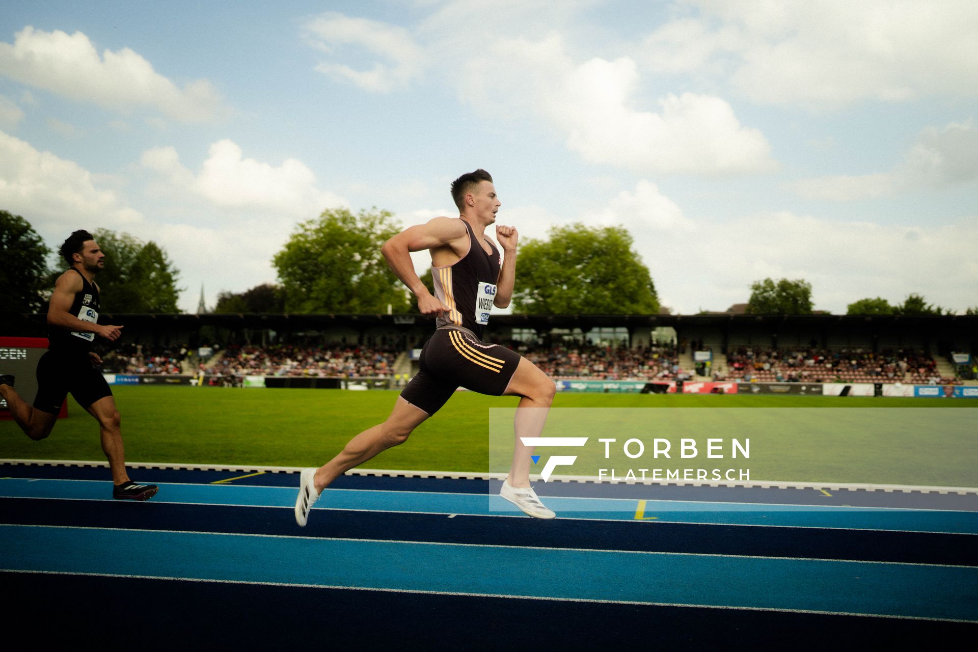 Paweł Wiesiołek (POL) über 400m am 22.06.2024 beim Stadtwerke Ratingen Mehrkampf-Meeting 2024 in Ratingen