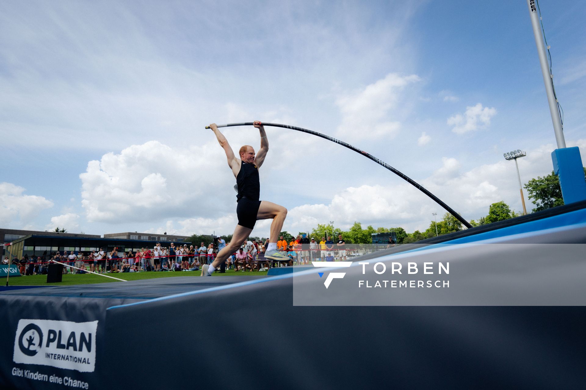 Felix Wolter (GER | TSV Gräfelfing) im Stabhochsprung am 23.06.2024 beim Stadtwerke Ratingen Mehrkampf-Meeting 2024 in Ratingen