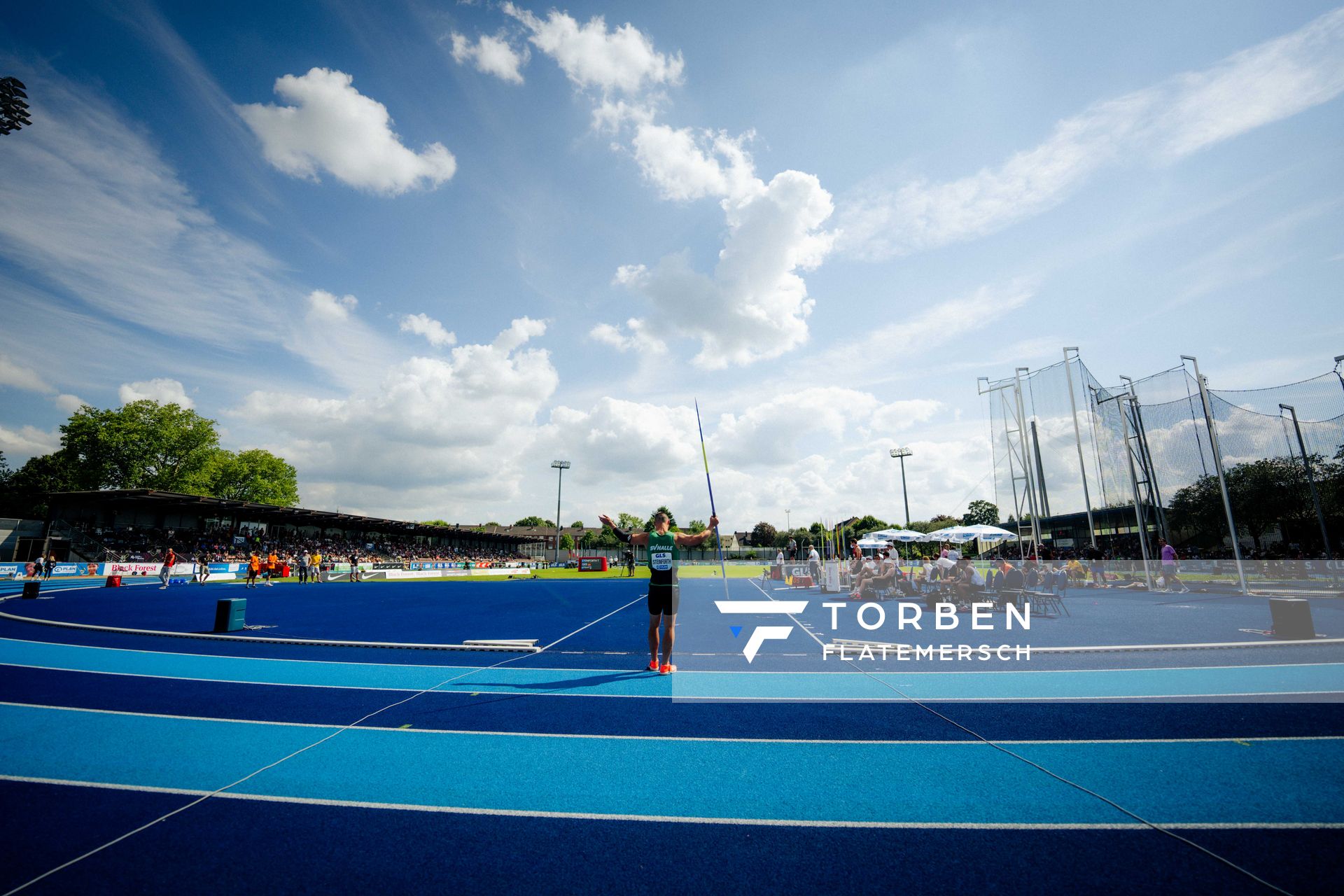 Till Steinforth (GER | SV Halle) beim Speerwurf am 23.06.2024 beim Stadtwerke Ratingen Mehrkampf-Meeting 2024 in Ratingen