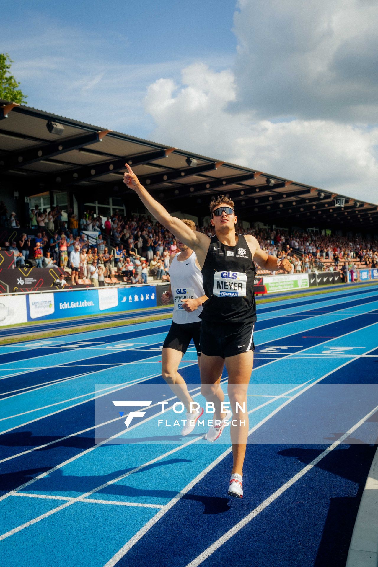 Marcel Meyer (GER | Hannover 96) gewinnt die 1500m am 23.06.2024 beim Stadtwerke Ratingen Mehrkampf-Meeting 2024 in Ratingen