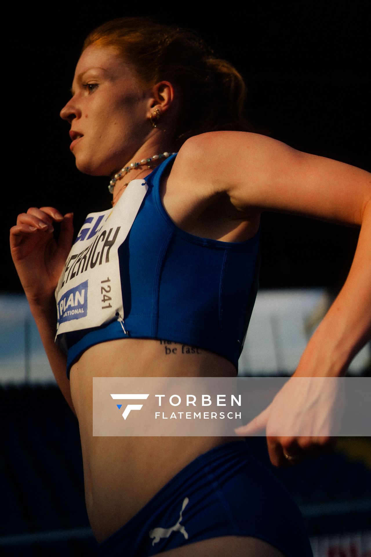 Eva Dieterich (LAV Stadtwerke Tübingen)  am 28.06.2024 beim 5000m Lauf bei den deutschen Leichtathletik-Meisterschaften 2024 im Eintracht-Stadion in Braunschweig