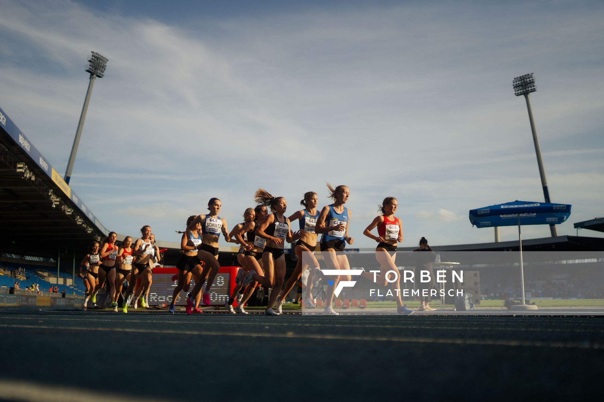 5000m Lauf der Frauen am 28.06.2024 beim 5000m Lauf bei den deutschen Leichtathletik-Meisterschaften 2024 im Eintracht-Stadion in Braunschweig