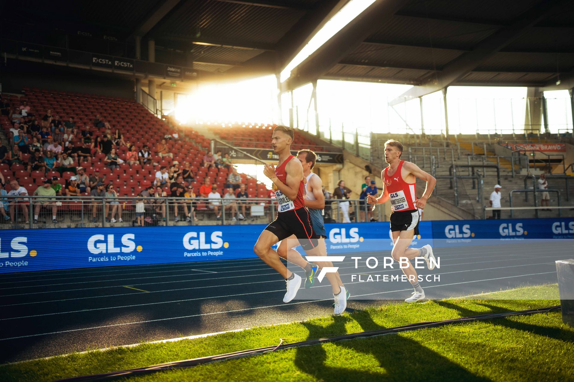 Artur Beimler (Braunschweiger Laufclub) am 28.06.2024 beim 5000m Lauf bei den deutschen Leichtathletik-Meisterschaften 2024 im Eintracht-Stadion in Braunschweig