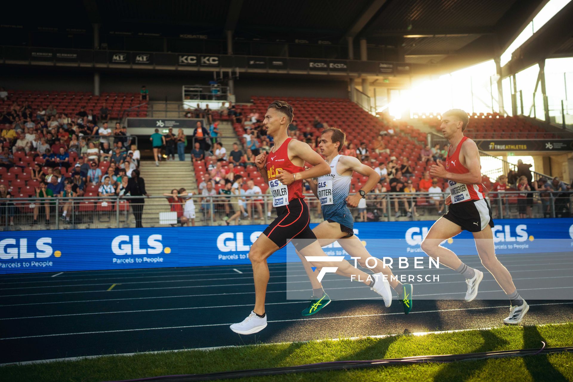 Artur Beimler (Braunschweiger Laufclub) am 28.06.2024 beim 5000m Lauf bei den deutschen Leichtathletik-Meisterschaften 2024 im Eintracht-Stadion in Braunschweig