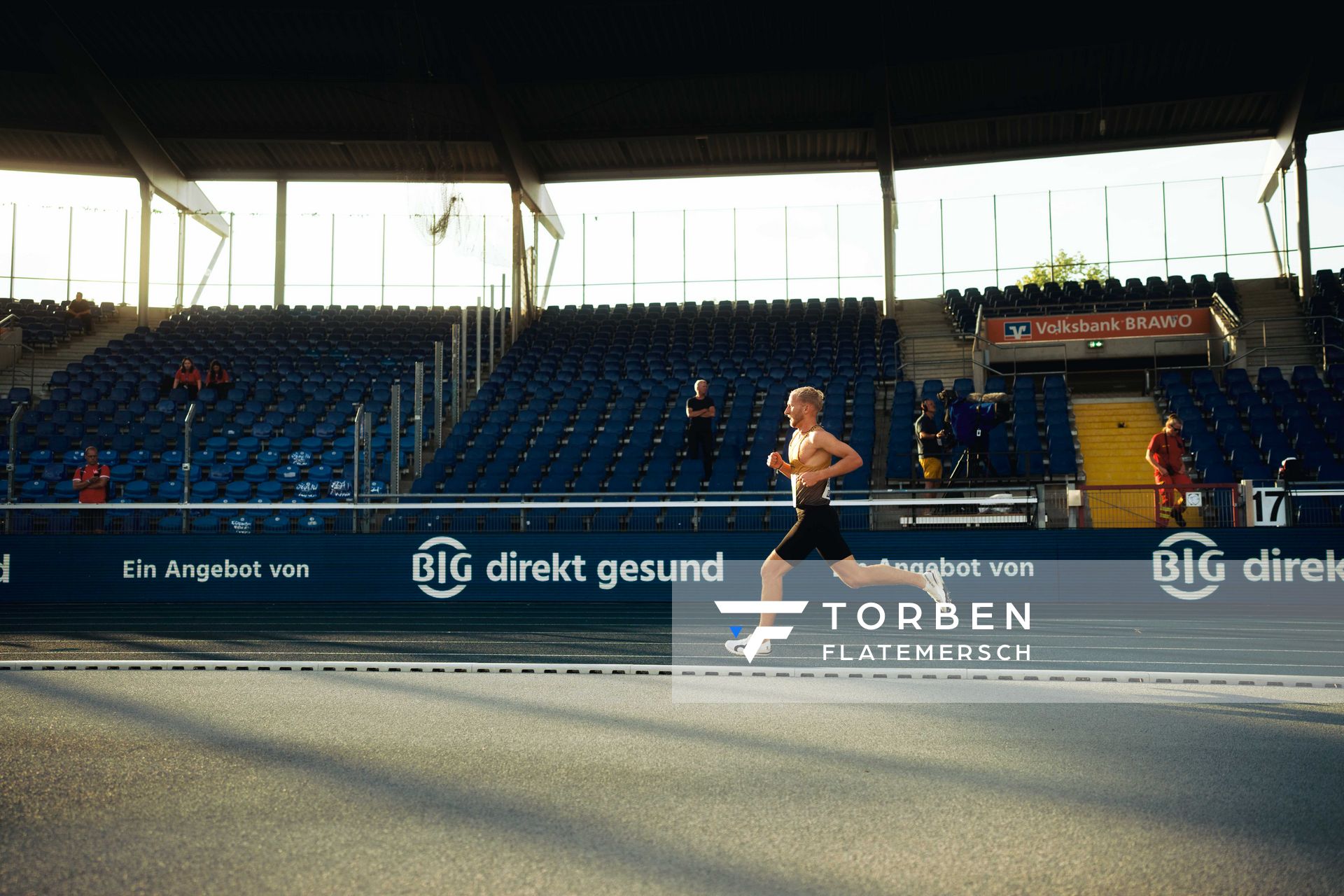 Florian Bremm (LSC Höchstadt/Aisch)  am 28.06.2024 beim 5000m Lauf bei den deutschen Leichtathletik-Meisterschaften 2024 im Eintracht-Stadion in Braunschweig