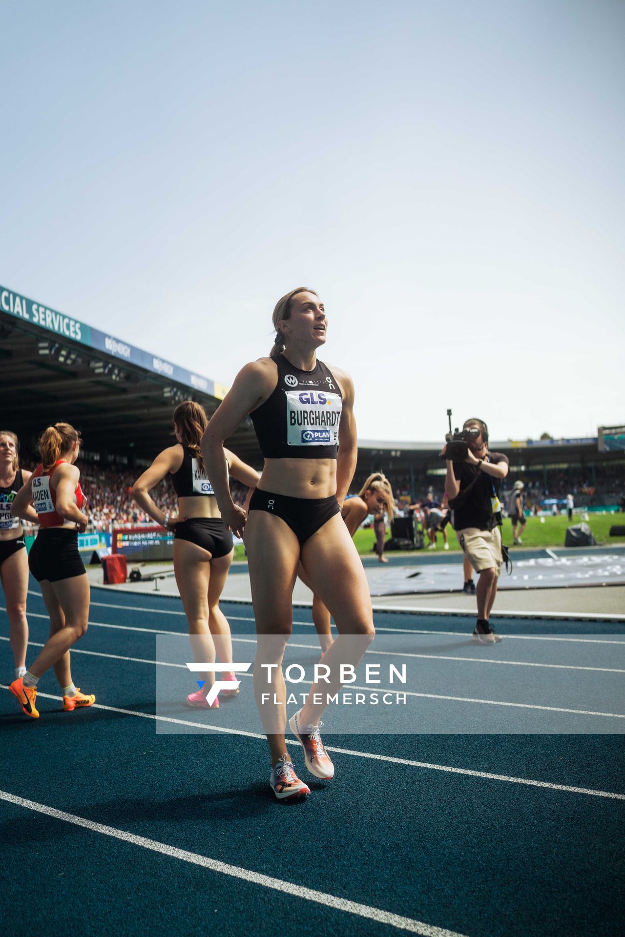 am 29.06.2024 beim 5000m Lauf bei den deutschen Leichtathletik-Meisterschaften 2024 im Eintracht-Stadion in Braunschweig