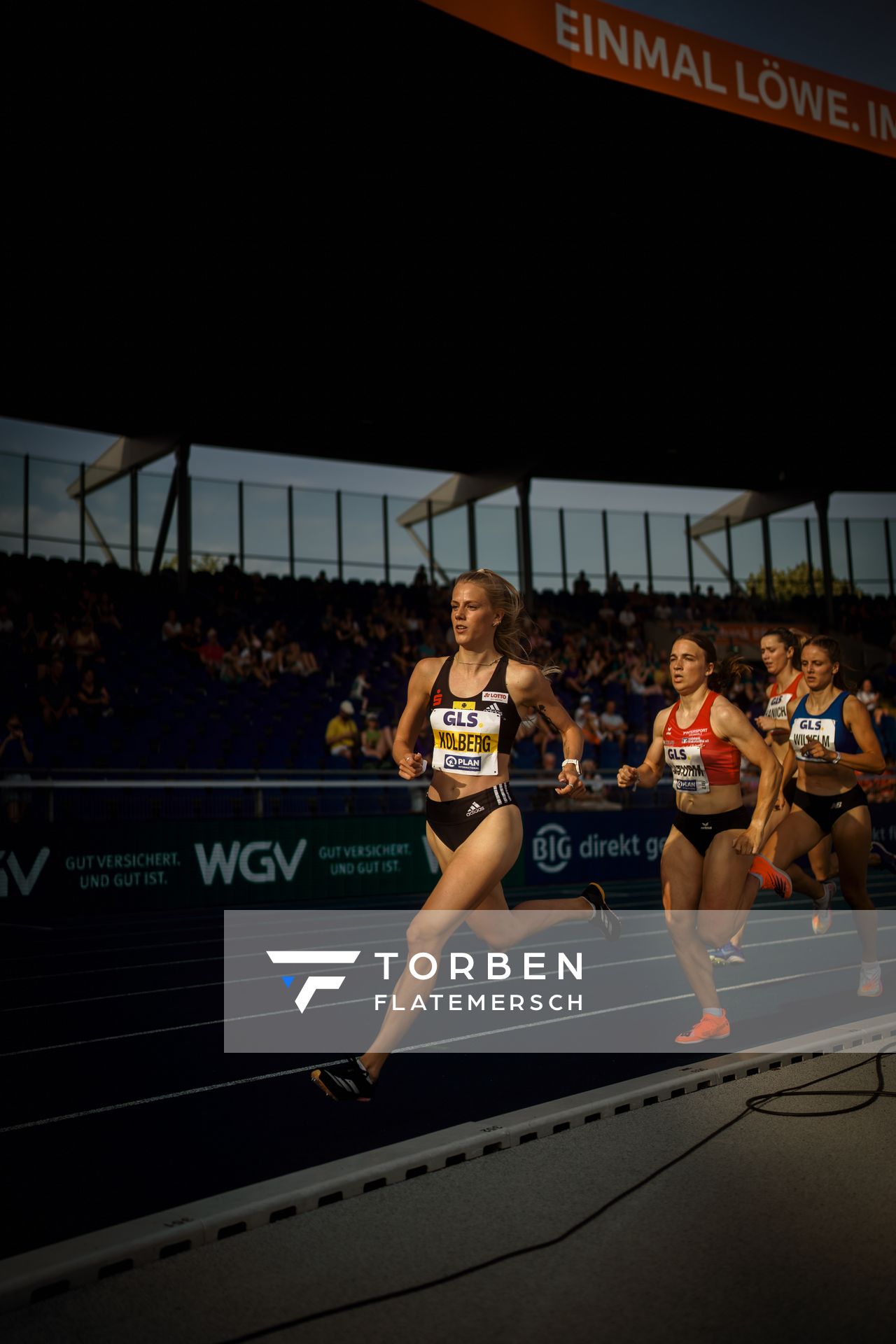 am 29.06.2024 beim 5000m Lauf bei den deutschen Leichtathletik-Meisterschaften 2024 im Eintracht-Stadion in Braunschweig