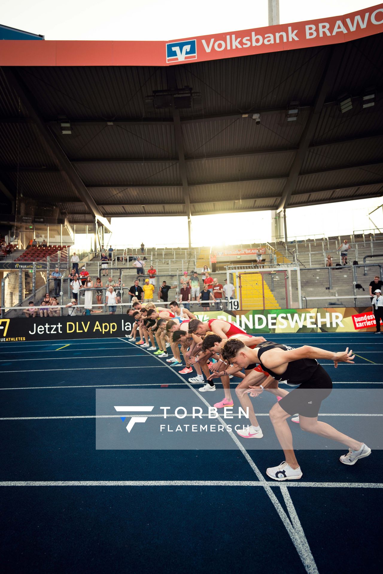 am 29.06.2024 beim 5000m Lauf bei den deutschen Leichtathletik-Meisterschaften 2024 im Eintracht-Stadion in Braunschweig