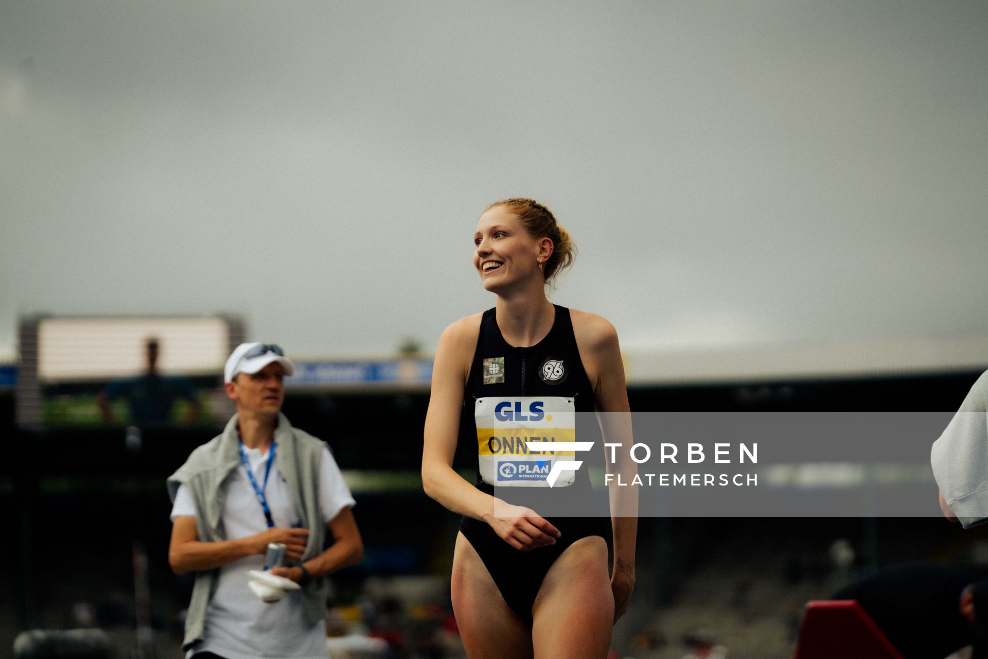 Imke Onnen (Hannover 96) am 30.06.2024 beim 5000m Lauf bei den deutschen Leichtathletik-Meisterschaften 2024 im Eintracht-Stadion in Braunschweig