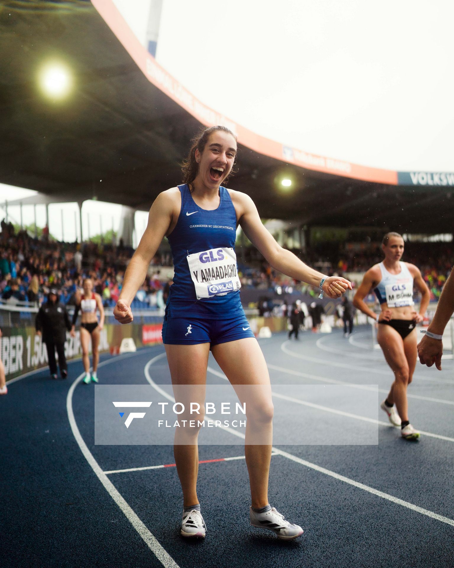 am 30.06.2024 beim 5000m Lauf bei den deutschen Leichtathletik-Meisterschaften 2024 im Eintracht-Stadion in Braunschweig