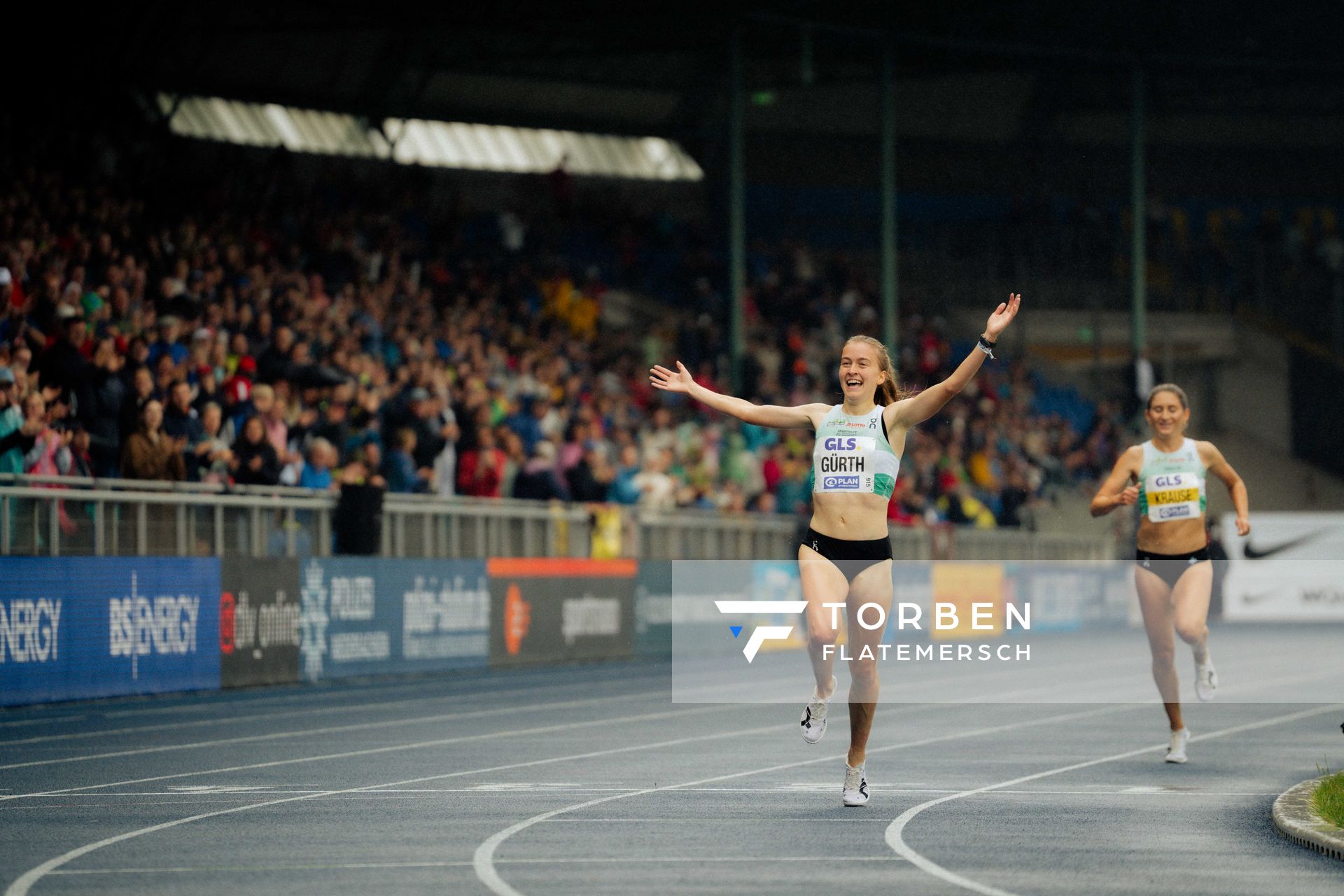 am 30.06.2024 beim 5000m Lauf bei den deutschen Leichtathletik-Meisterschaften 2024 im Eintracht-Stadion in Braunschweig