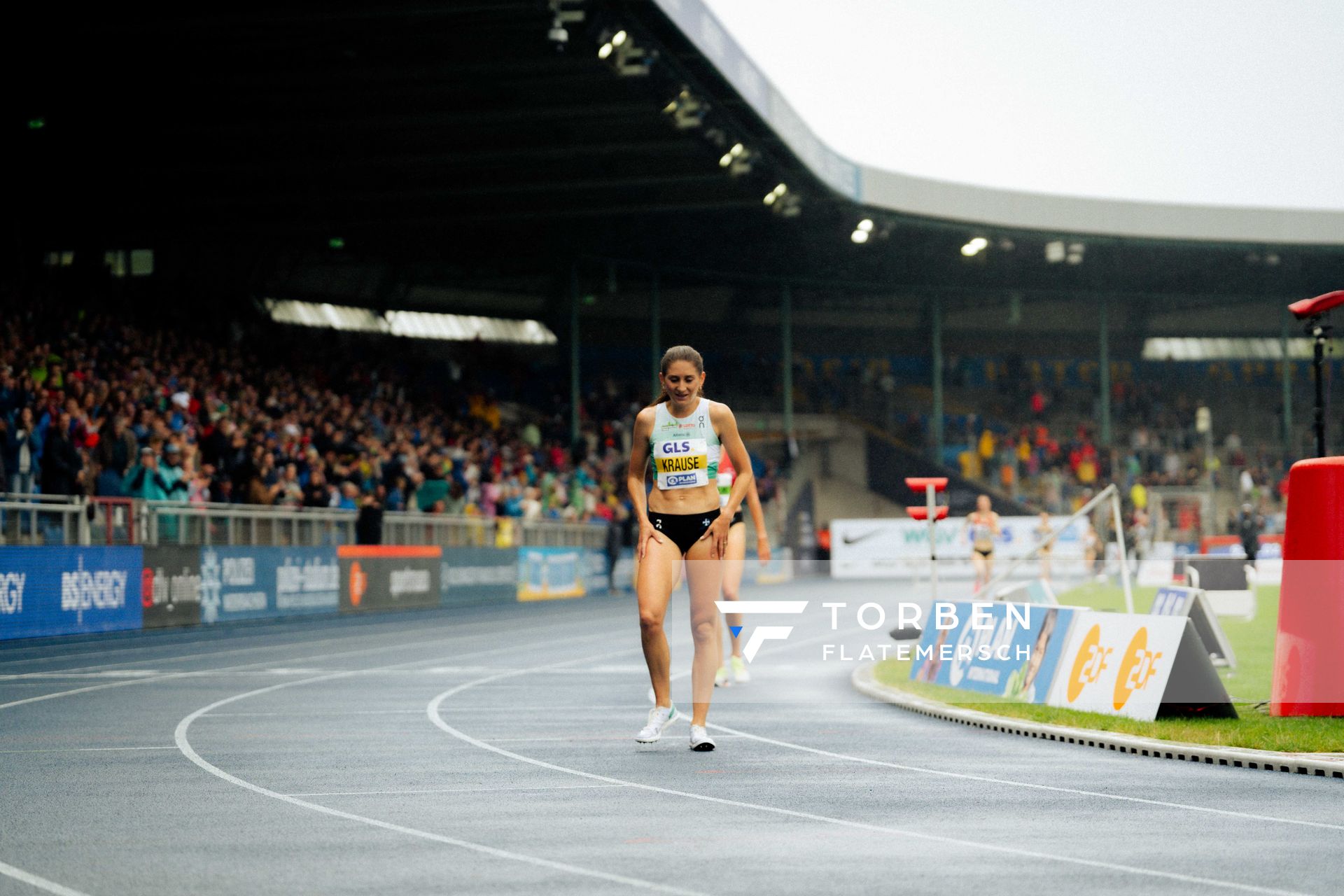 am 30.06.2024 beim 5000m Lauf bei den deutschen Leichtathletik-Meisterschaften 2024 im Eintracht-Stadion in Braunschweig