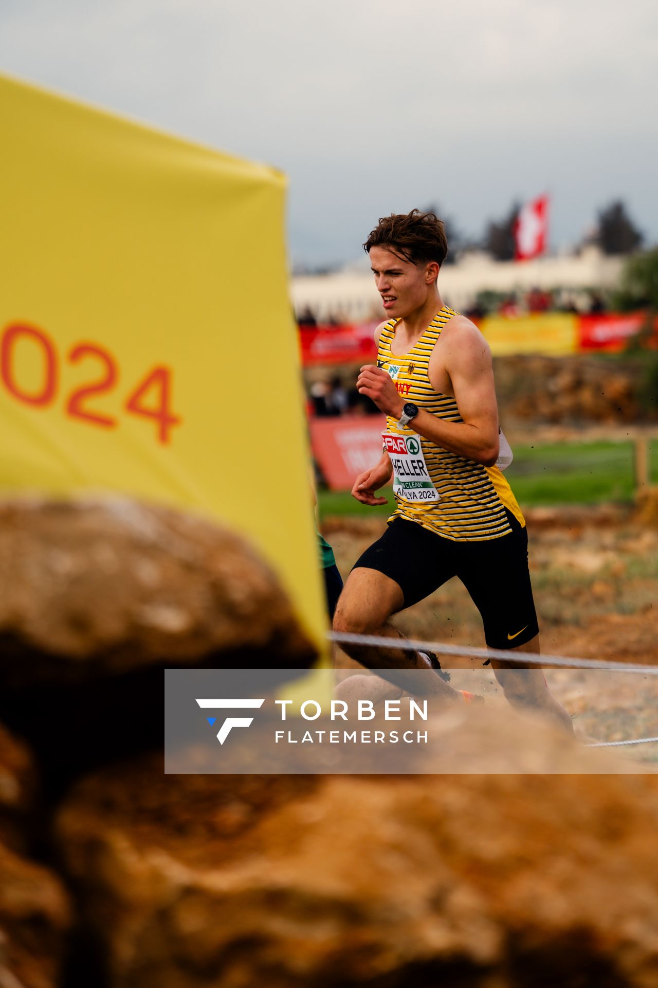 David Scheller (Germany) am 08.12.2024 bei den Crosslauf-Europameisterschaften in Antalya