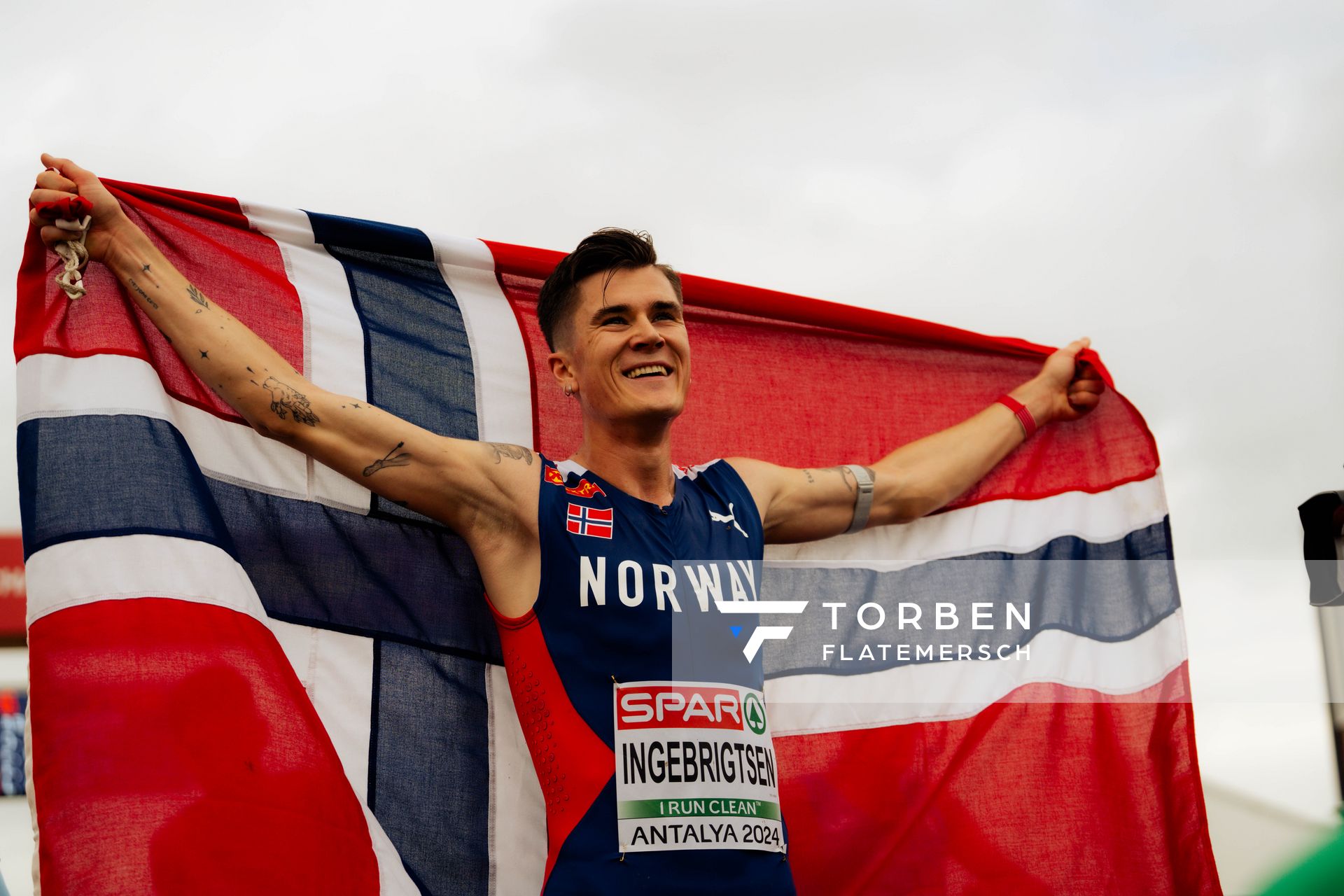 Jakob Ingebrigtsen (Norway) am 08.12.2024 bei den Crosslauf-Europameisterschaften in Antalya