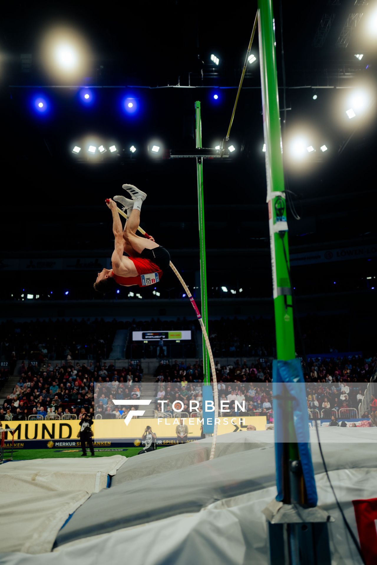 Torben Blech (GER) beim ISTAF Indoor Düsseldorf am 09.02.2025 im PSD Bank Dome in Düsseldorf