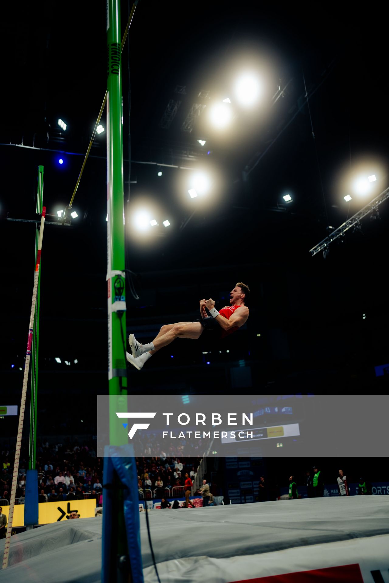 Torben Blech (GER) beim ISTAF Indoor Düsseldorf am 09.02.2025 im PSD Bank Dome in Düsseldorf