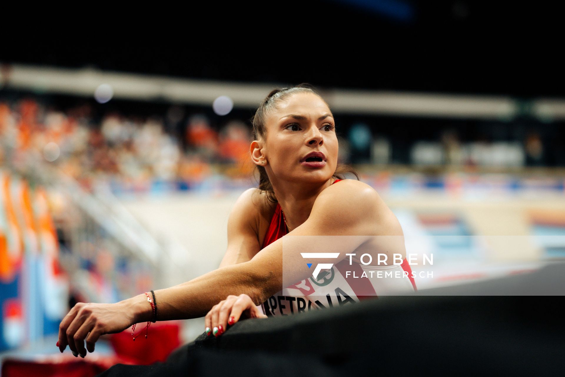 Gabriela PETROVA (BUL) during the European Athletics Indoor Championships on 06/03/2025 at the Omnisport Arena in Apeldoorn