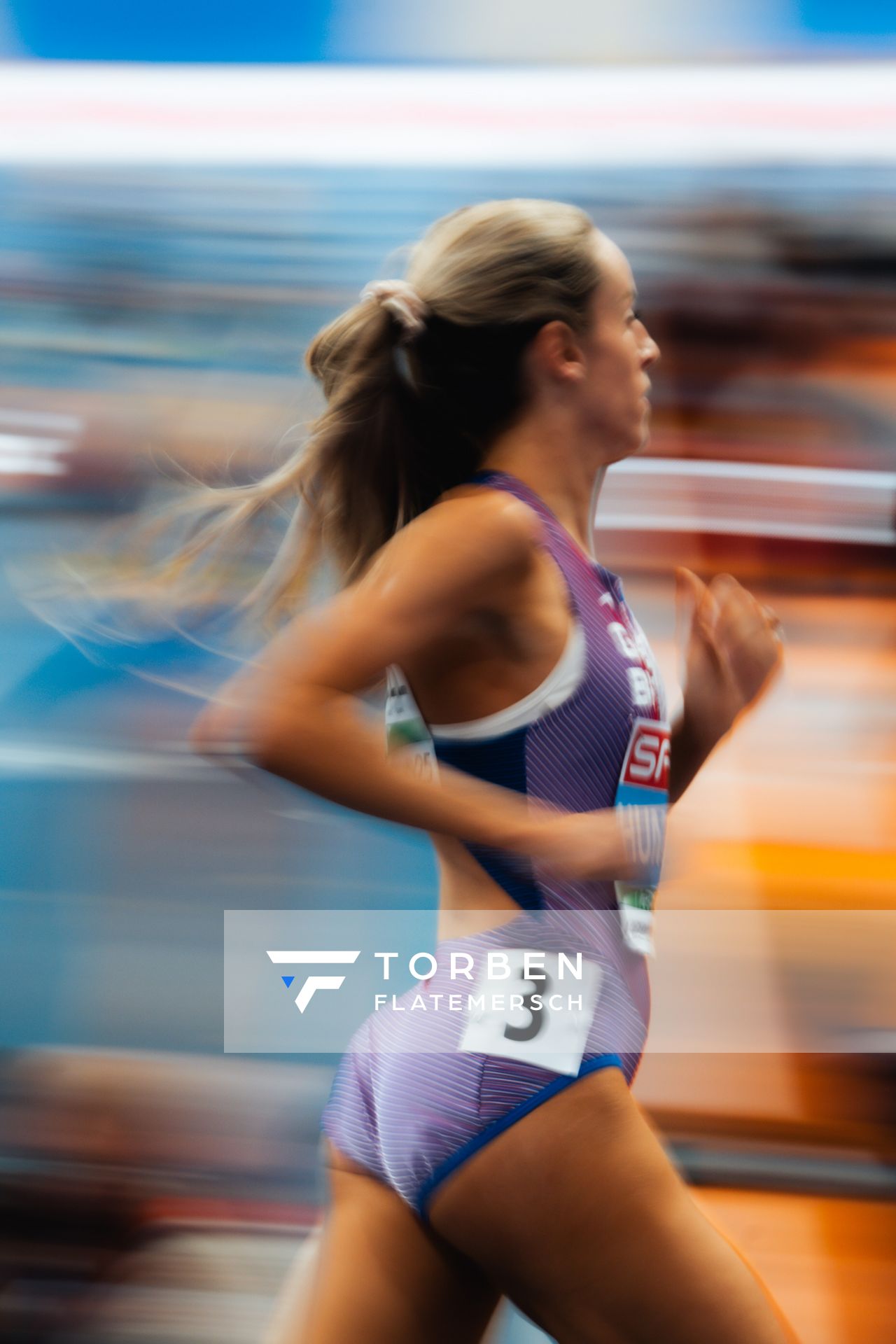 Georgia Hunter Bell (GBR/Great Britain) during the European Athletics Indoor Championships on 06/03/2025 at the Omnisport Arena in Apeldoorn