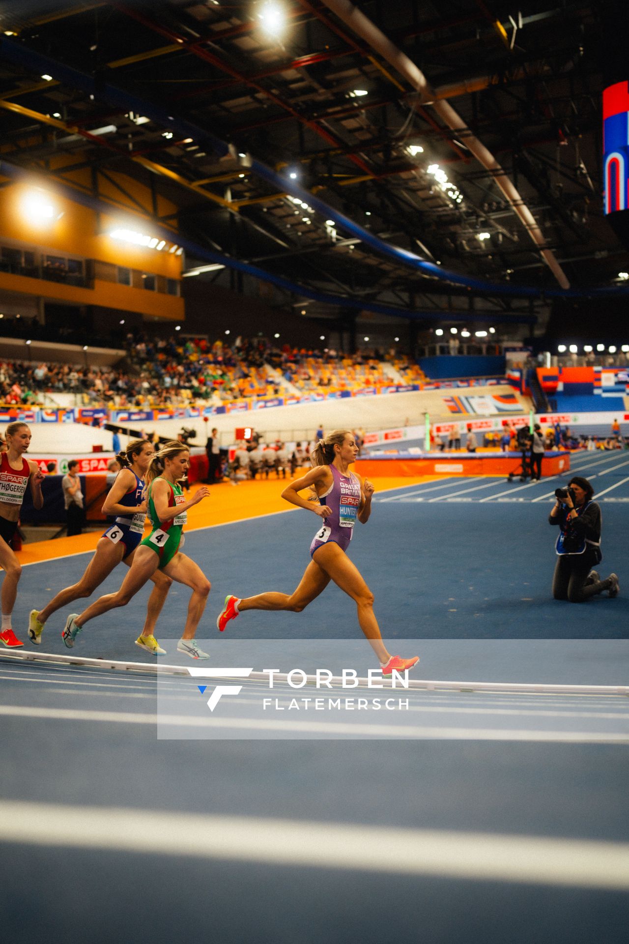 Georgia Hunter Bell (GBR/Great Britain) during the European Athletics Indoor Championships on 06/03/2025 at the Omnisport Arena in Apeldoorn