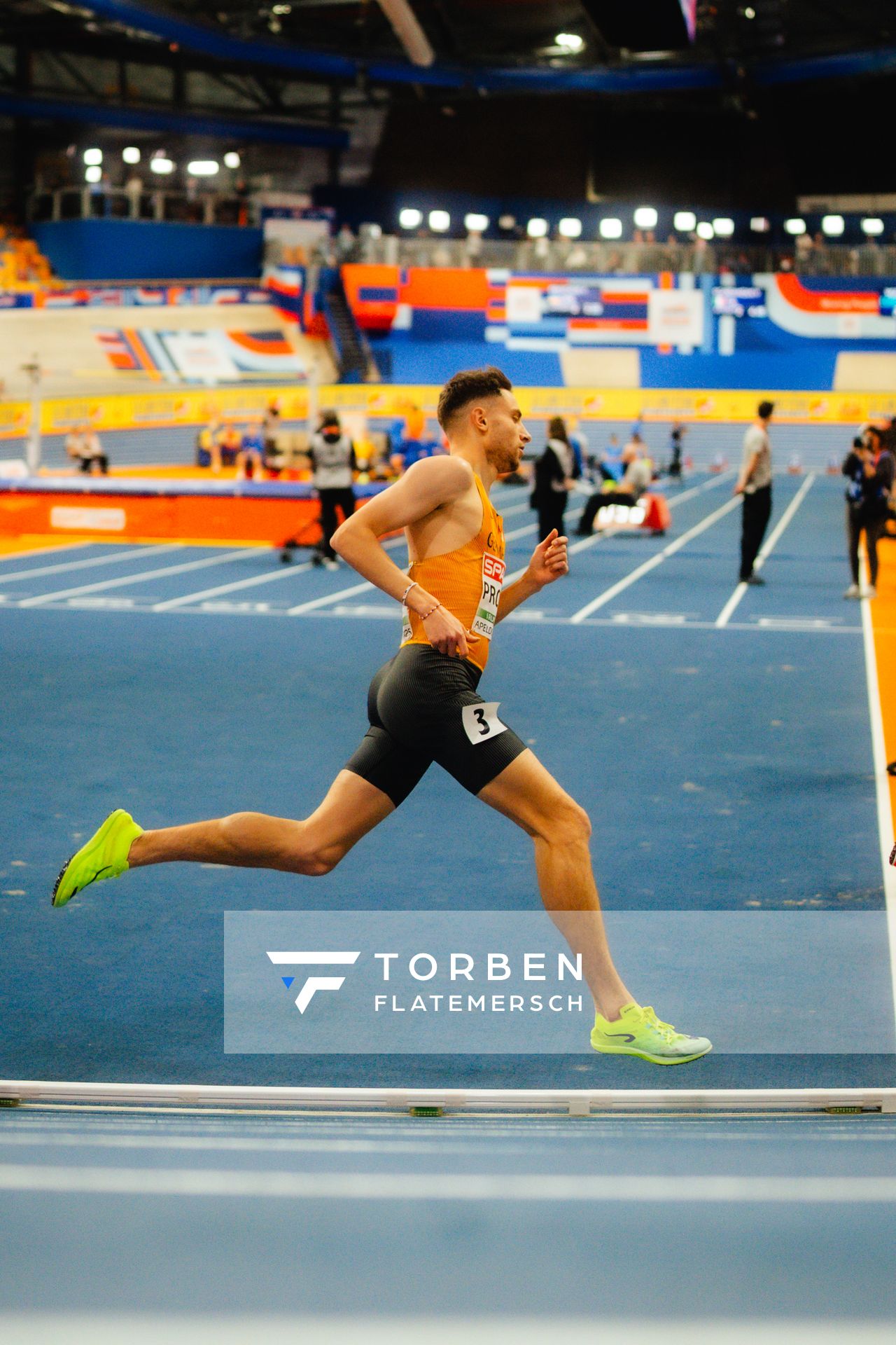 Marius PROBST (GER/Germany) during the European Athletics Indoor Championships on 06/03/2025 at the Omnisport Arena in Apeldoorn