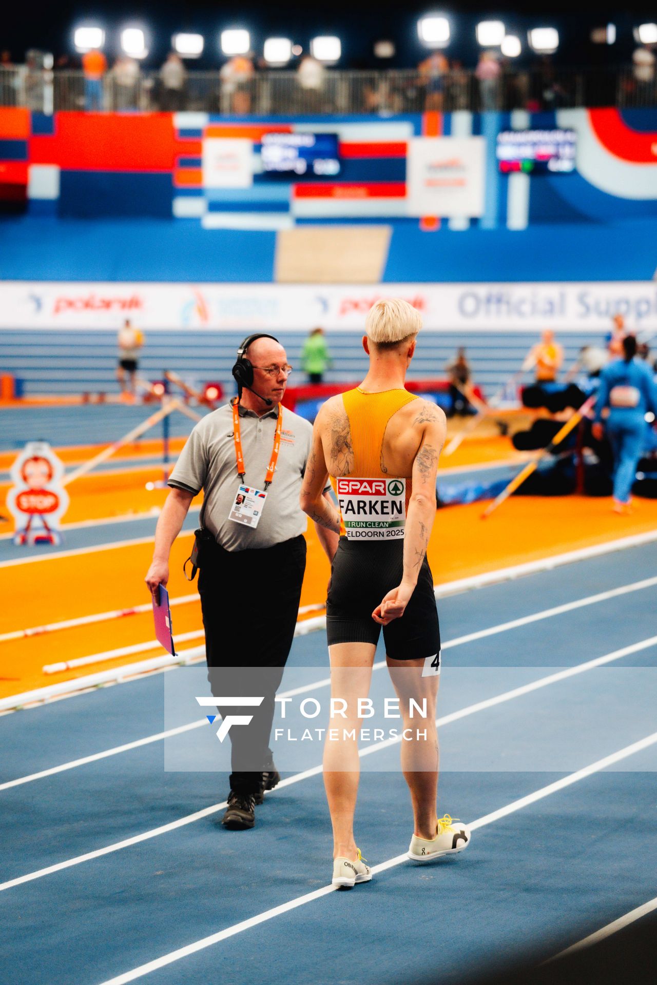 Robert FARKEN (GER) during the European Athletics Indoor Championships on 06/03/2025 at the Omnisport Arena in Apeldoorn