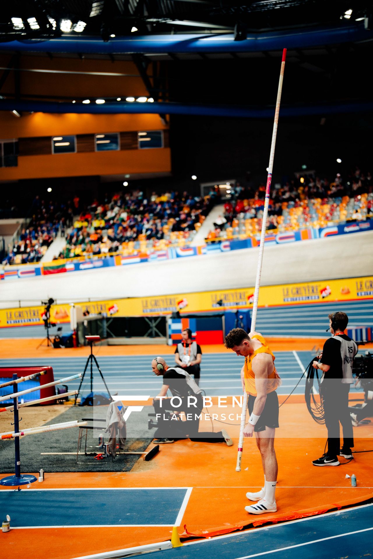 Torben Blech (GER) during the European Athletics Indoor Championships on 07/03/2025 at the Omnisport Arena in Apeldoorn