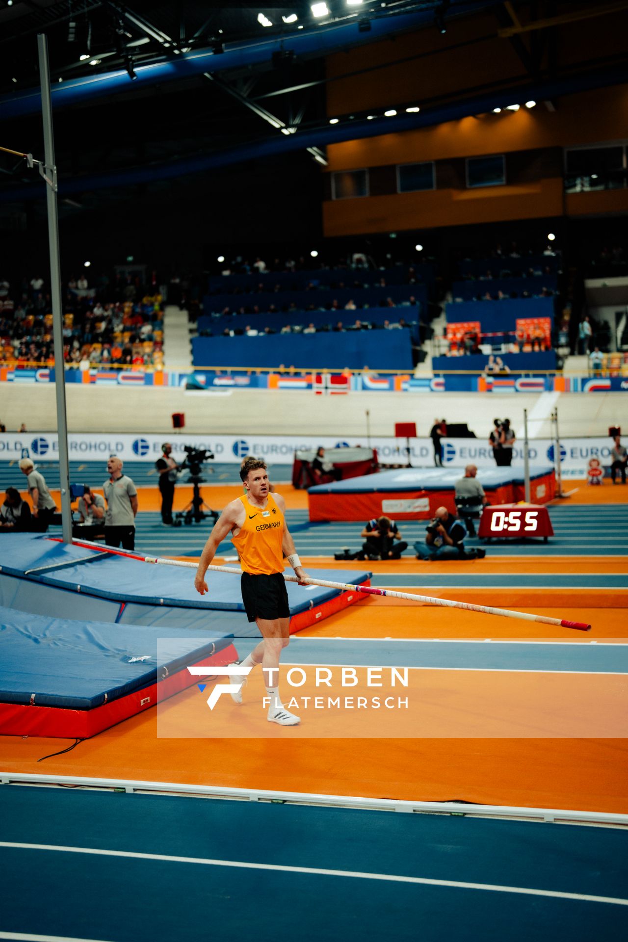 Torben Blech (GER) during the European Athletics Indoor Championships on 07/03/2025 at the Omnisport Arena in Apeldoorn