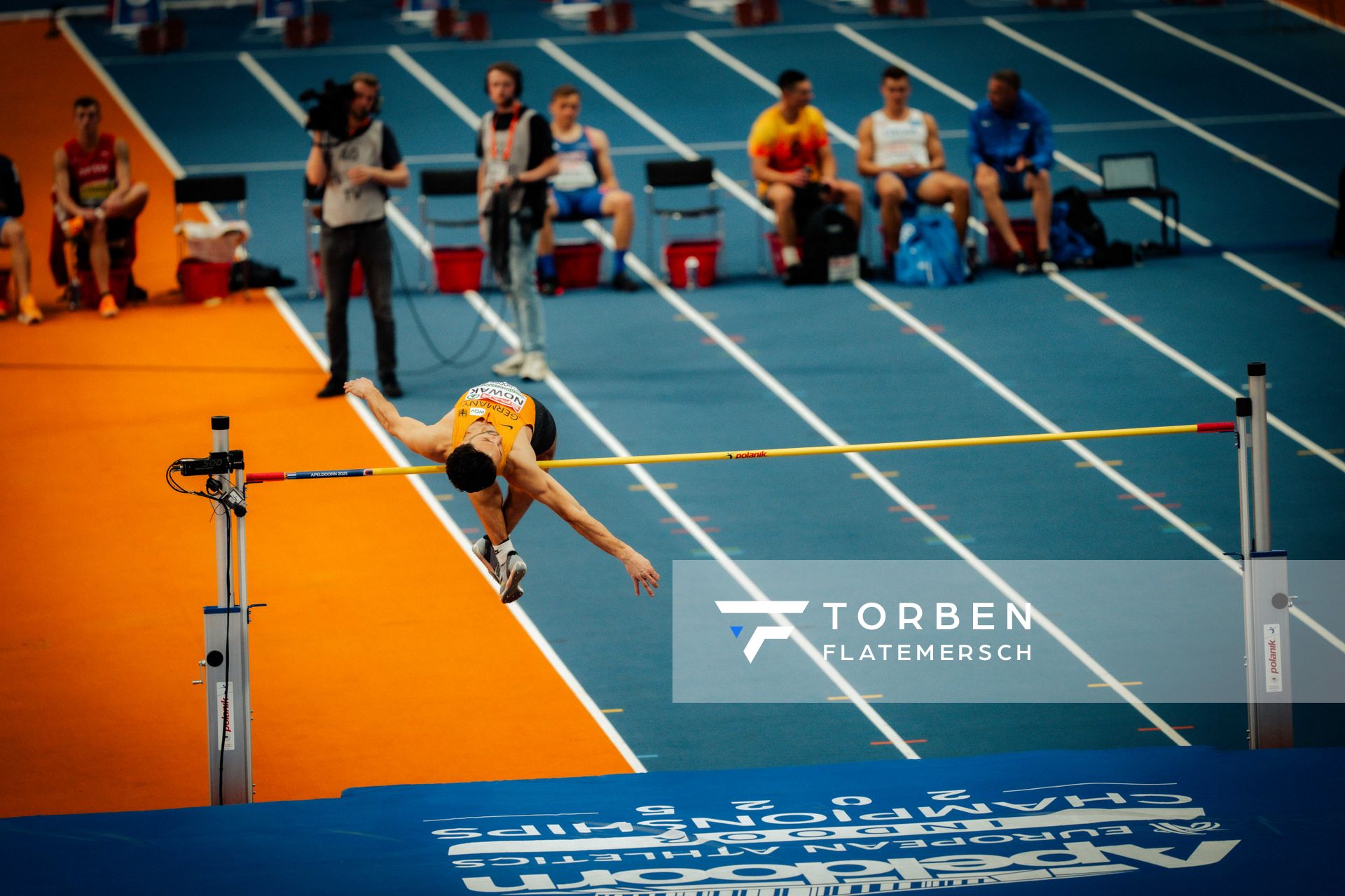Tim NOWAK (GER/Germany) during the European Athletics Indoor Championships on 07/03/2025 at the Omnisport Arena in Apeldoorn