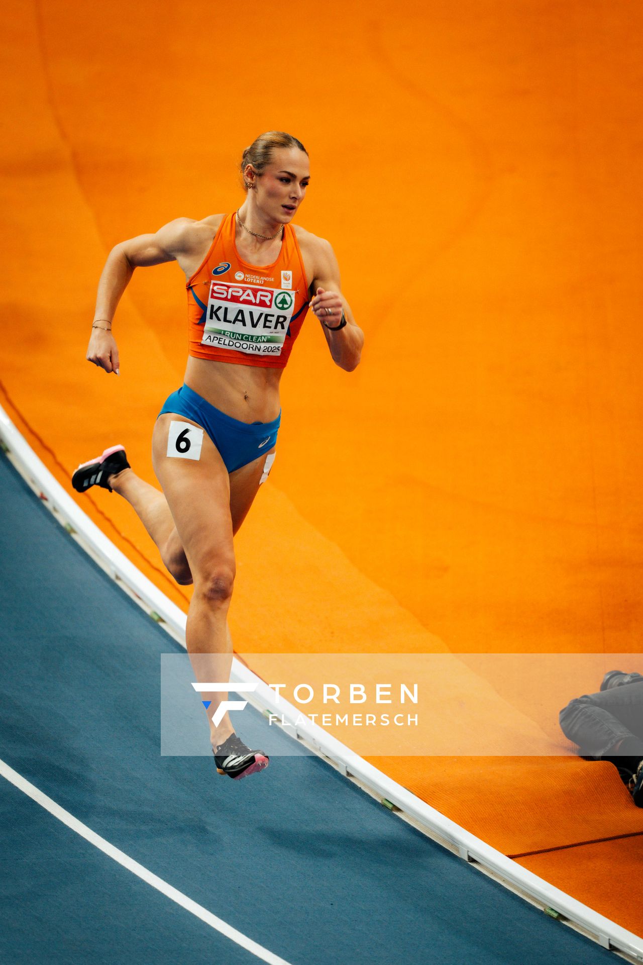 Lieke Klaver (NED/Netherlands) during the European Athletics Indoor Championships on 07/03/2025 at the Omnisport Arena in Apeldoorn