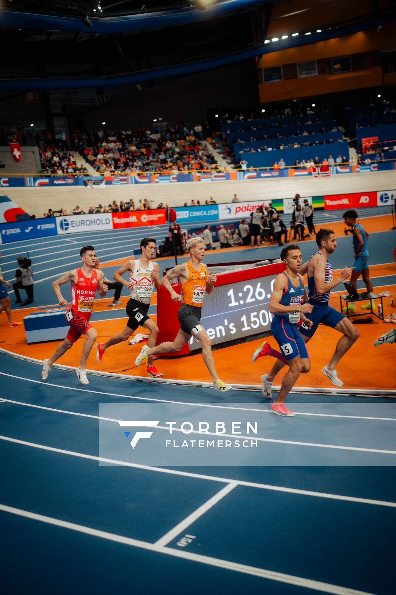 Robert FARKEN (GER/Germany) during the European Athletics Indoor Championships on 07/03/2025 at the Omnisport Arena in Apeldoorn