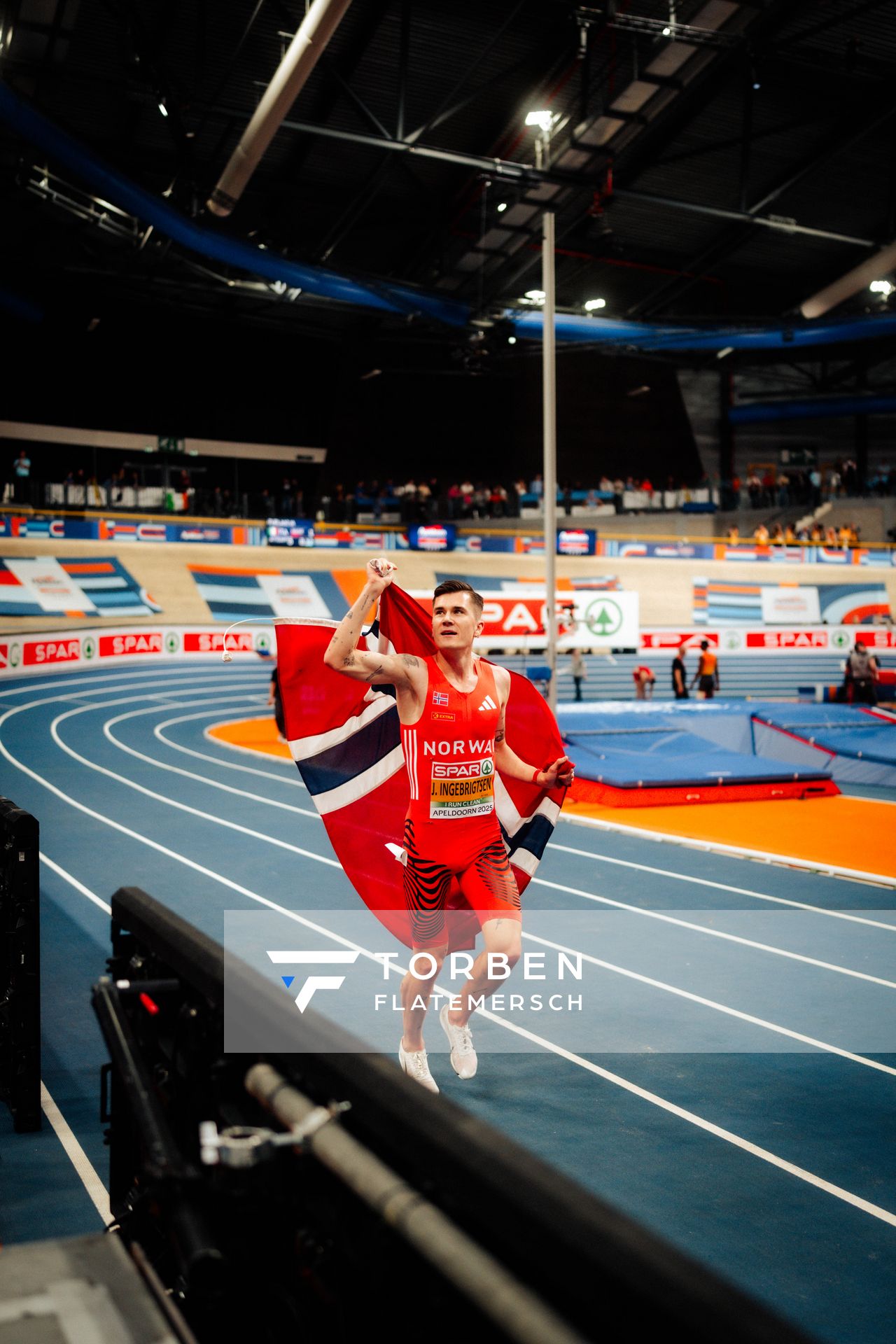 Jakob INGEBRIGTSEN (NOR) during the European Athletics Indoor Championships on 07/03/2025 at the Omnisport Arena in Apeldoorn