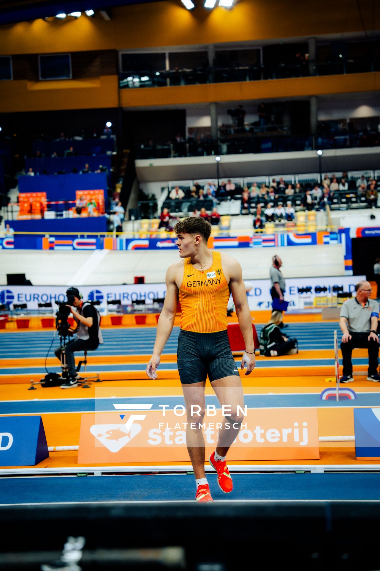 Marcel MEYER (GER/Germany) during the European Athletics Indoor Championships on 08/03/2025 at the Omnisport Arena in Apeldoorn