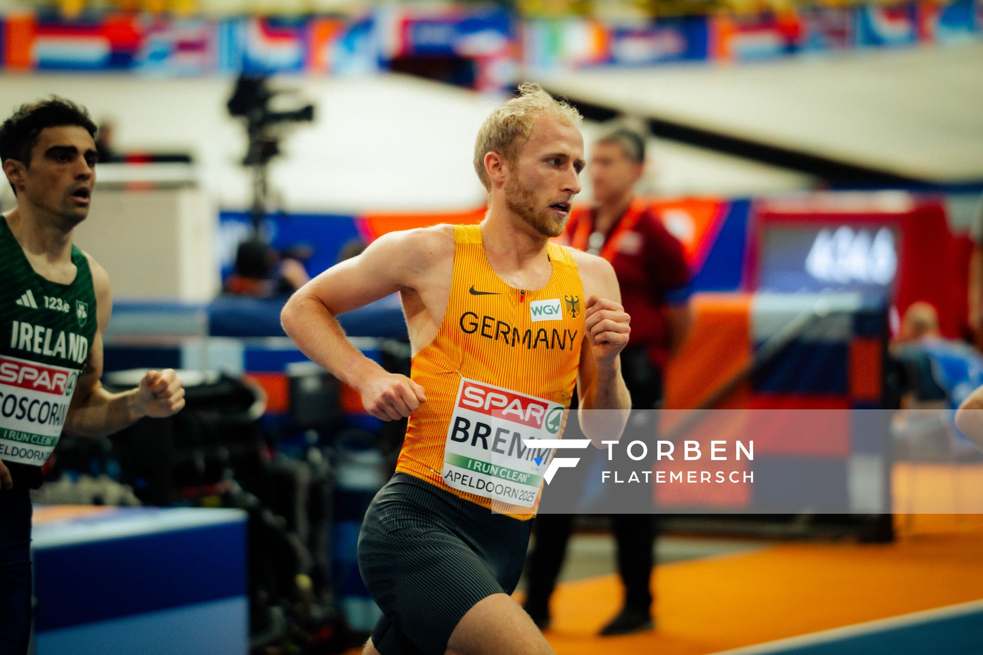 Florian Bremm (GER/Germany) during the European Athletics Indoor Championships on 08/03/2025 at the Omnisport Arena in Apeldoorn