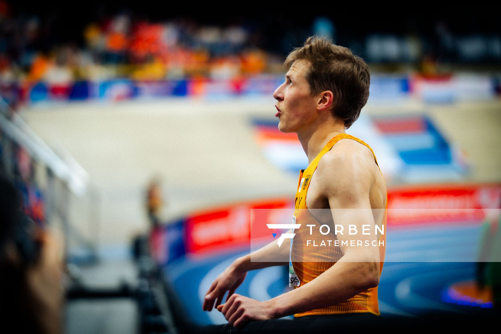 Maximilian Hess (GER) during the European Athletics Indoor Championships on 08/03/2025 at the Omnisport Arena in Apeldoorn