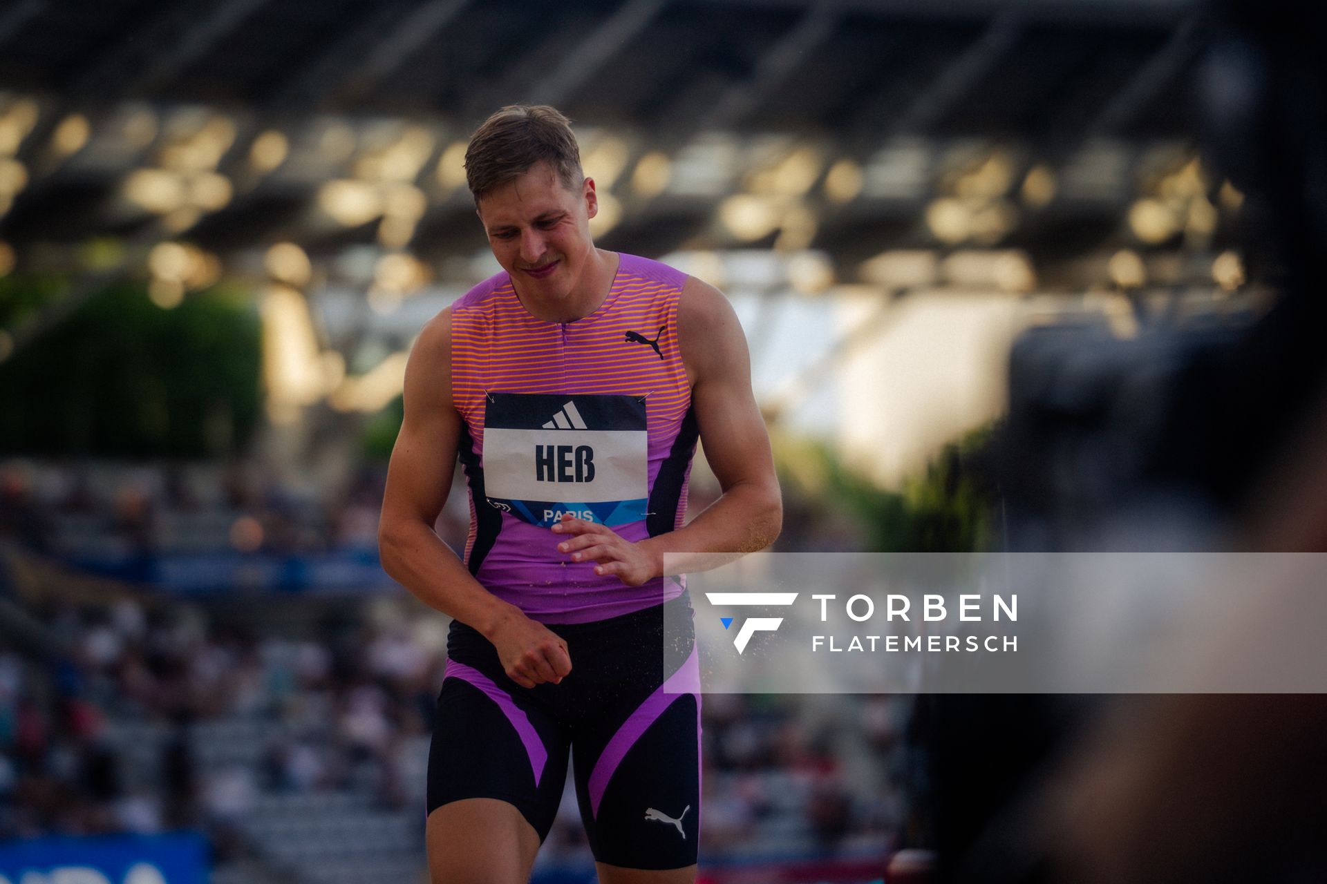 Max Heß (Germany) during the Triple Jump at the Wanda Diamond League MEETING de Paris on 20/06/2025 in Paris