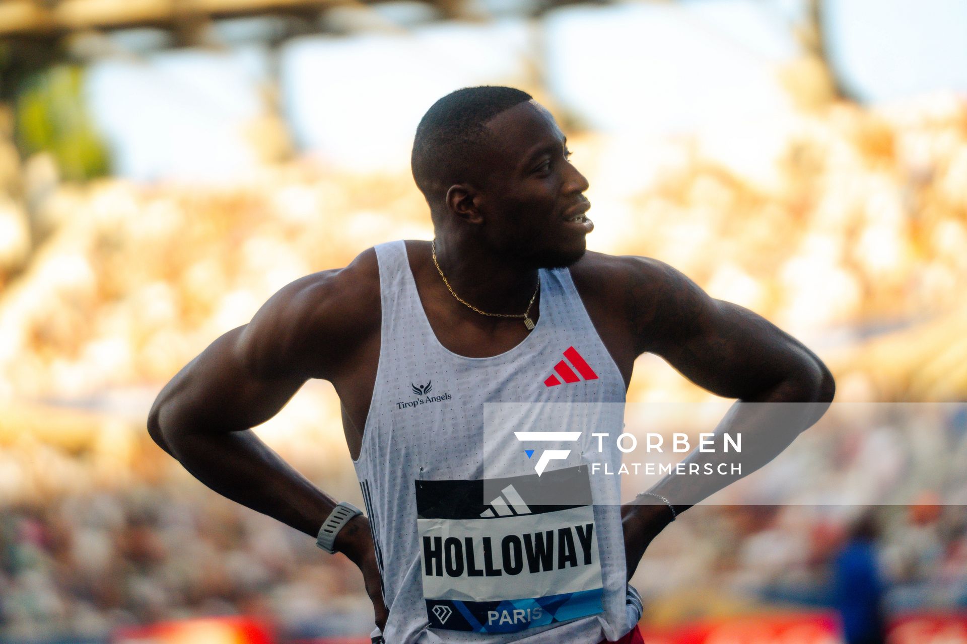 Grant Holloway (United States) during the 110m Hurdles at the Wanda Diamond League MEETING de Paris on 20/06/2025 in Paris