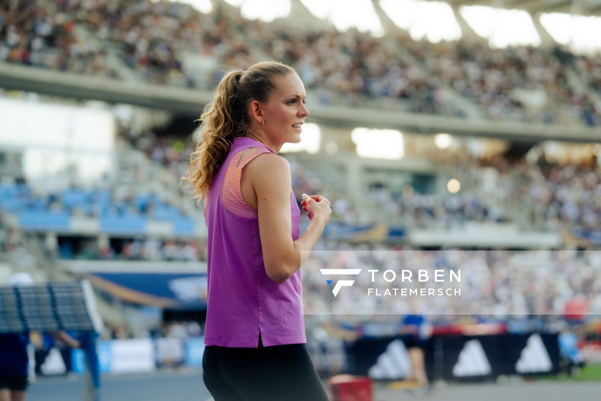 Christina Honsel (Germany) during the High Jump at the Wanda Diamond League MEETING de Paris on 20/06/2025 in Paris