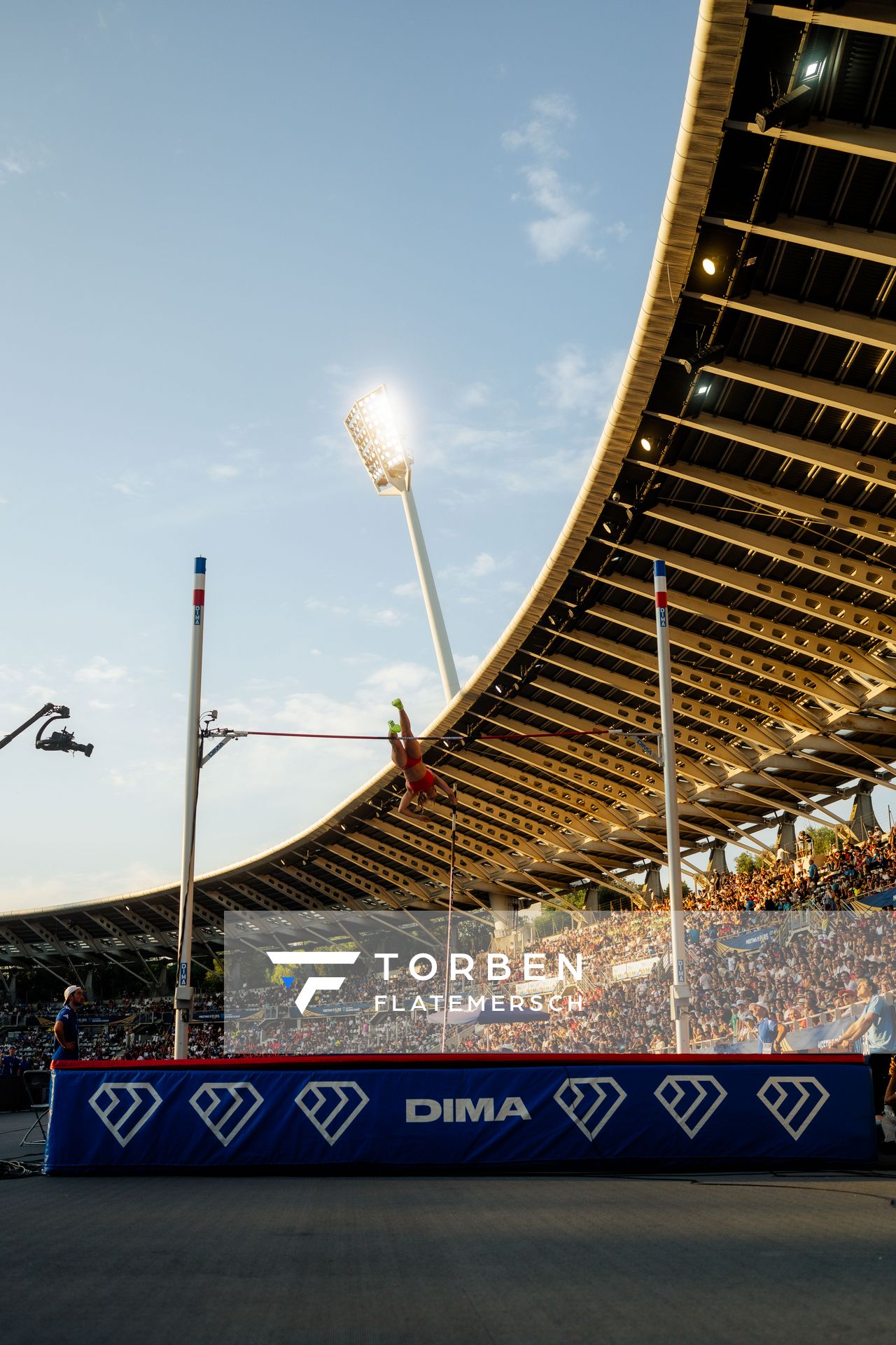 The pole vault at the Wanda Diamond League MEETING de Paris on 20/06/2025 in Paris